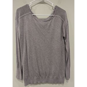 Lululemon Full Extension Cashmere Sweater In Heathered Dark Chrome Size Small